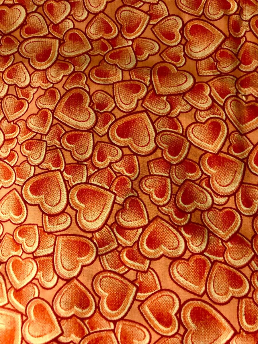 Pink & Red Hearts Shower Cap with Small Red Bow