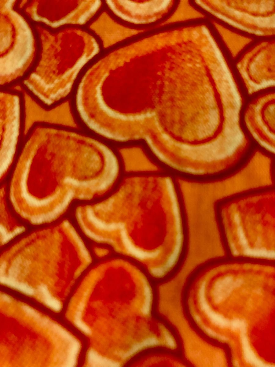 Pink & Red Hearts Shower Cap with Small Red Bow