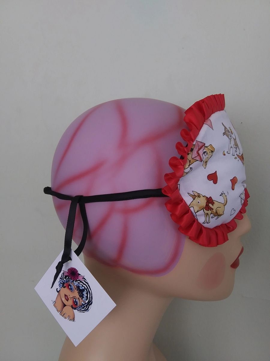 Red Hearts Bouffant Shower Cap