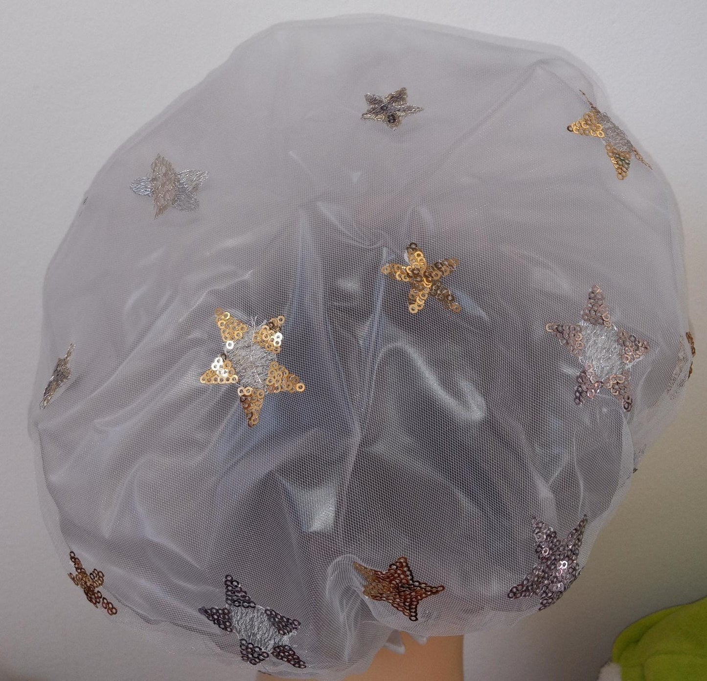 Sequins Stars Shower Caps