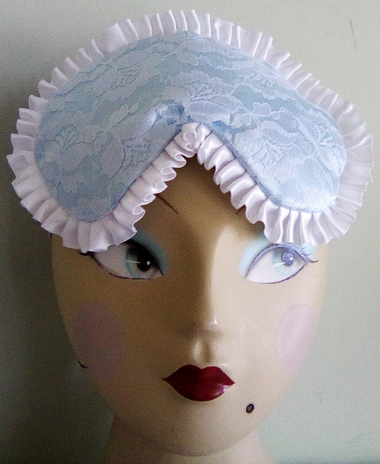 Sleep Mask, Bride, Lace, Blue,