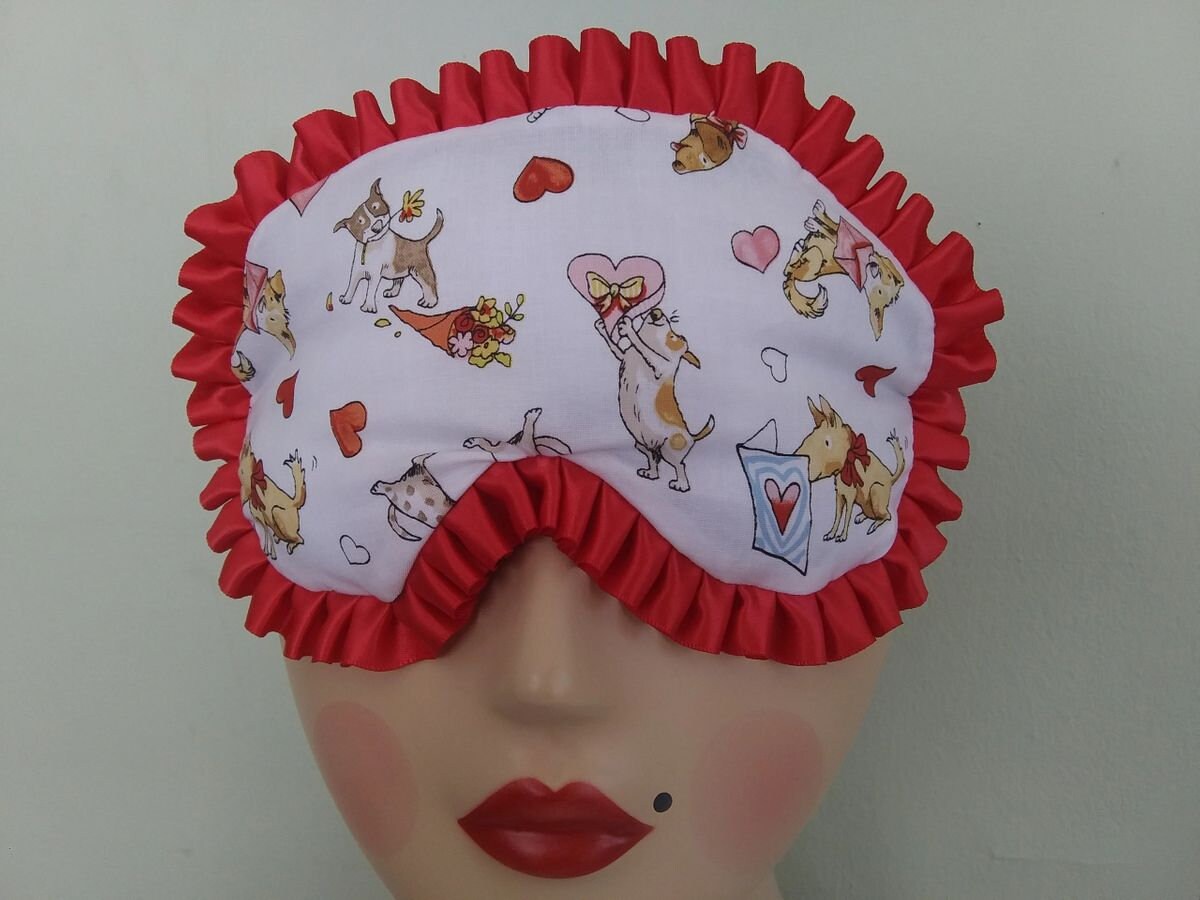 Red Hearts Bouffant Shower Cap